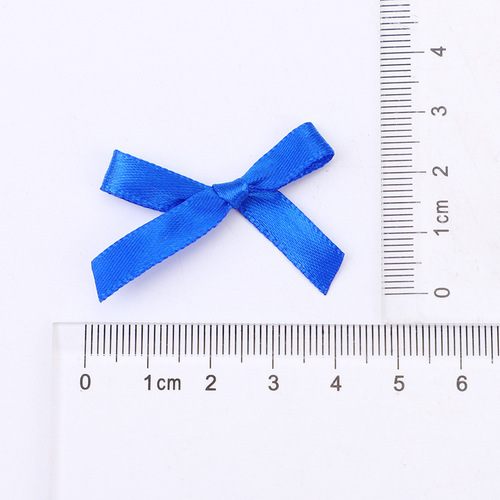 0.6mm polyester ribbon hand-tied small bow colorful ribbon bow DIY clothing accessories wedding candy box accessories