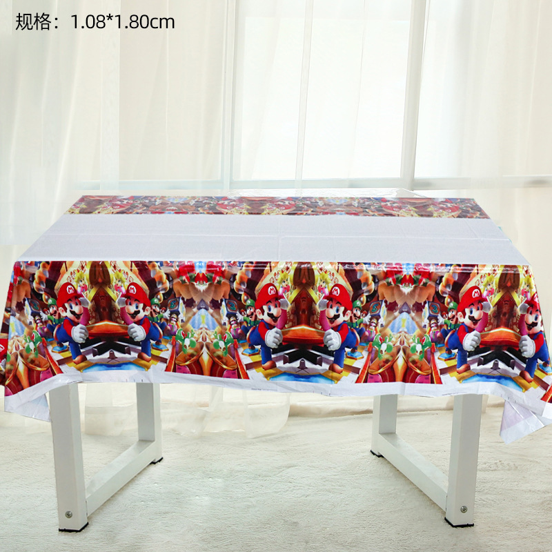 Mario tema Fiesta traje Mary cumpleaños de los niños decoración desechable partido plato de papel taza de papel