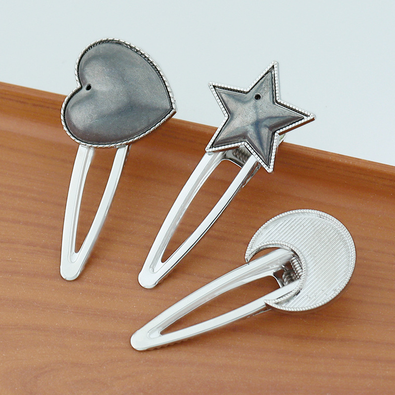 song dynasty brocade diy barrettes white k ribbon cover design inlaid base support kinds of modeling jewelry parts factory in stock wholesale