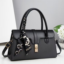 丝巾手提包包新款时尚斜挎包女包单肩2025高级感大气妈妈包箱女包