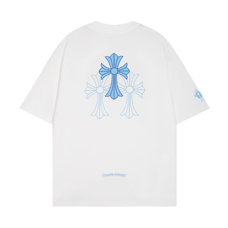 Chrome Heart 24 nuevo Crocodile de verano de moda europea y americana camiseta de manga corta para hombres y mujeres