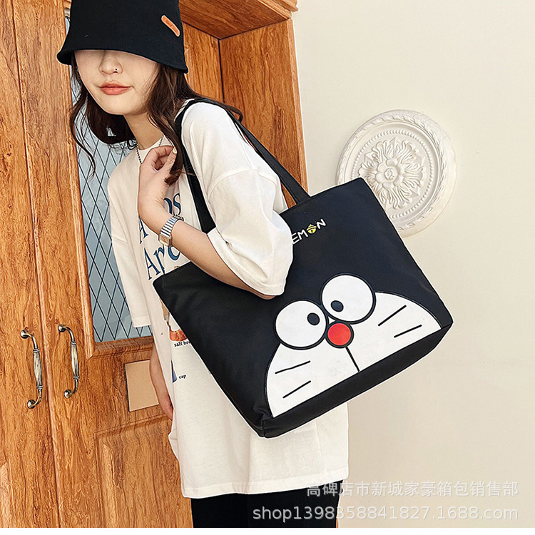New Printed Canvas Bag Fashionable All-match Bag Shoulder Women's Bag Student Canvas Bag Tutoring Schoolbag Wholesale New Printed Canvas Bag Fashionable All-match Bag Shoulder Women's Bag Student Canvas Bag Tutoring Schoolbag Wholesale