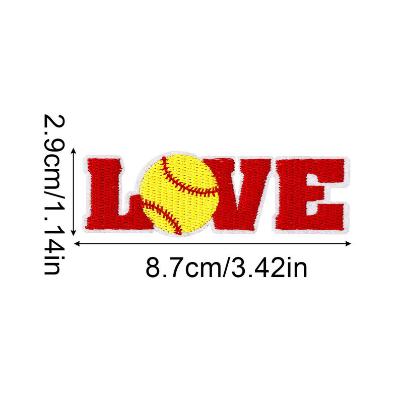 特大炎野球高密度刺繍布ステッカースポーツウェア DIY 装飾パッチステッカーソフト野球ベース|undefined