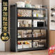 Aluminum Alloy Storage Rack Kitchen Multi-layer Household Floor-standing Storage Cabinet Multi-functional Cupboard Cabinet Sideboard Storage Cabinet