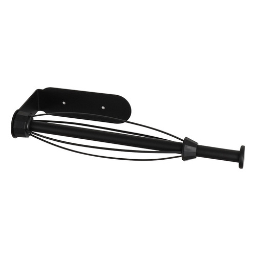 Stainless steel damper paper towel holder without punching kitchen plastic wrap holder bathroom paper towel rod non-slip and rust-proof roll paper holder