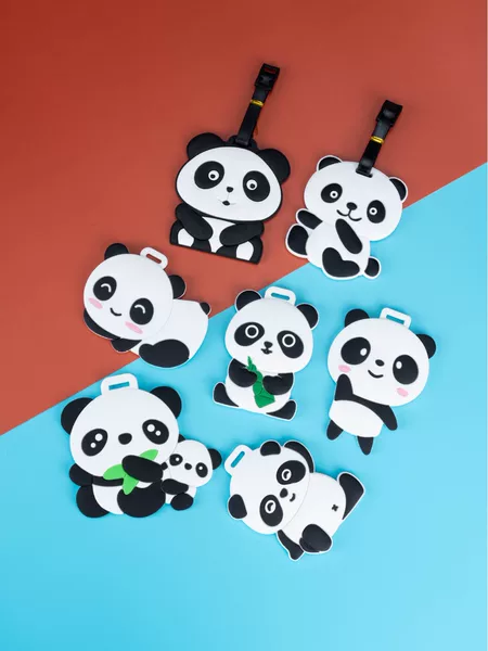 Panda Luggage Tag Creative Decoration Suitcase Pendant Consignment Anti-loss Label Hanging Listing Chengdu Cultural and Creative Souvenirs