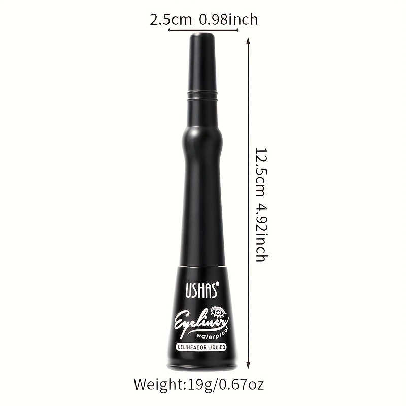 Bolígrafo de venta caliente de punto transfronterizo de USHAS de larga duración que no es fácil de manchar líquido impermeable cabeza suave delineador de ojos líquido EL663