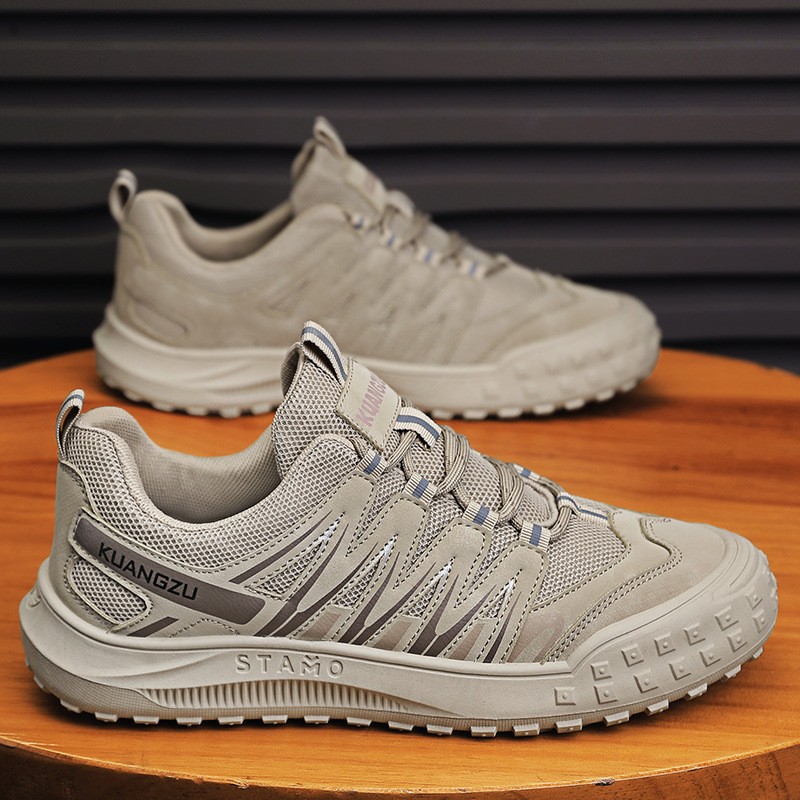 Zapatos de hombre de verano con suela gruesa, zapatos de moda al aire libre para hombres, zapatos de montaña para el trabajo, zapatos de protección laboral