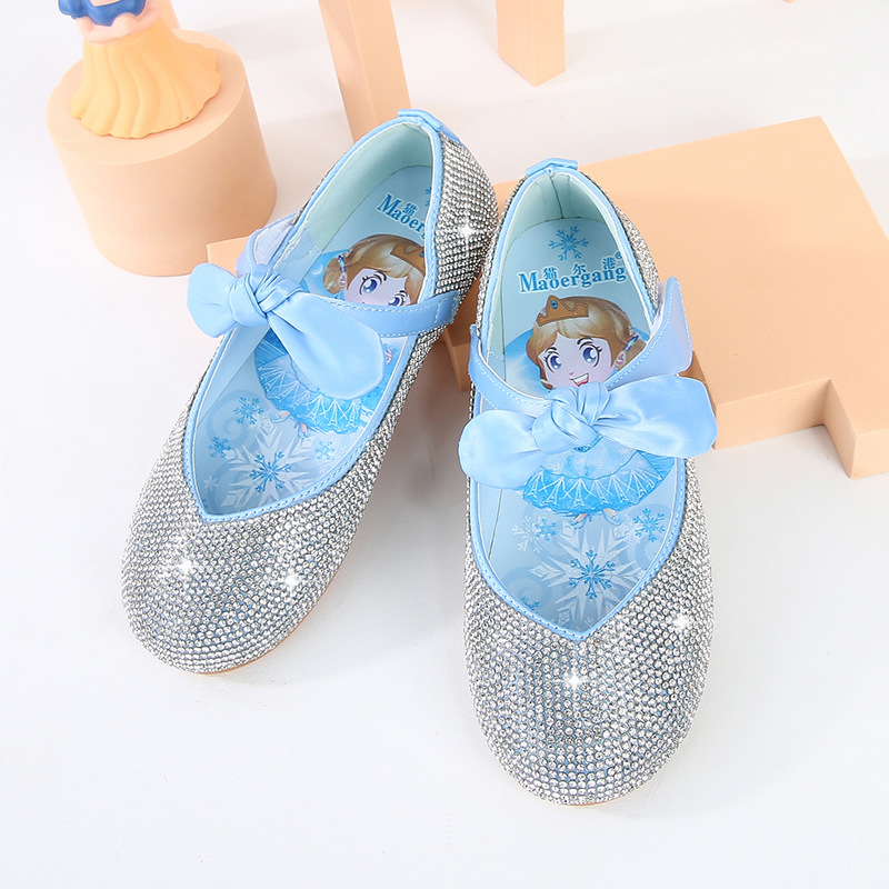 Girls princess shoes 2021 spring new chi...
