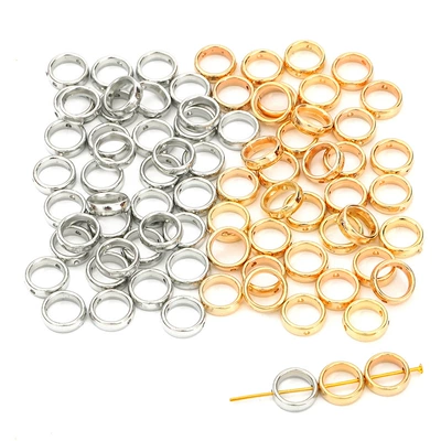 Zərgərlik ara hissələri Round Bead Accessories Handmade DIY - white-k-color-gold-color-25-pcs-each-round-12mm-50-pcspack