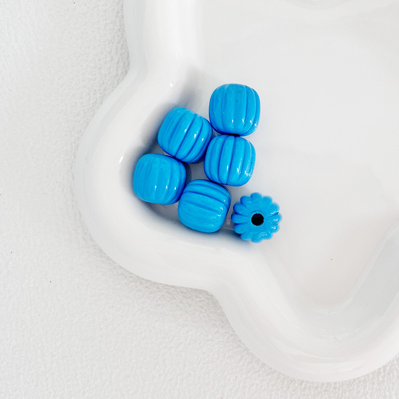 ペイントストレートホールドンダンカボチャビーズアクリルビーズルースビーズ diy 手作り携帯電話チェーンキーホルダーバッグぶら下げアクセサリー|undefined