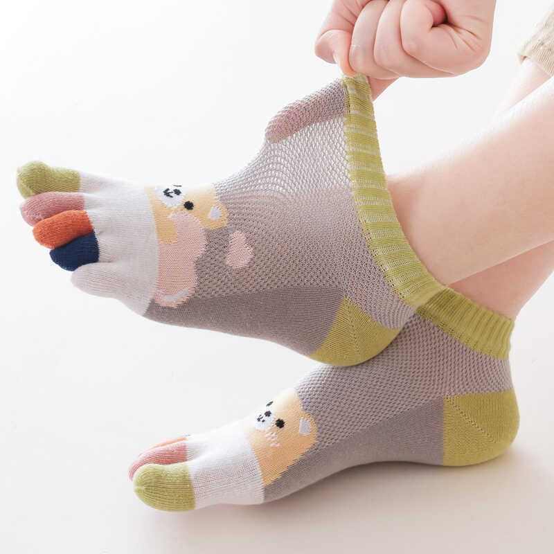 Thin cartoon summer breathable Tabi for toes for students