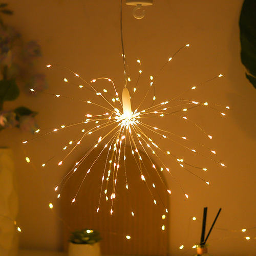 LED remote control copper wire fireworks lights Christmas courtyard anchor proposal shop window atmosphere decoration lanterns and fireworks lights