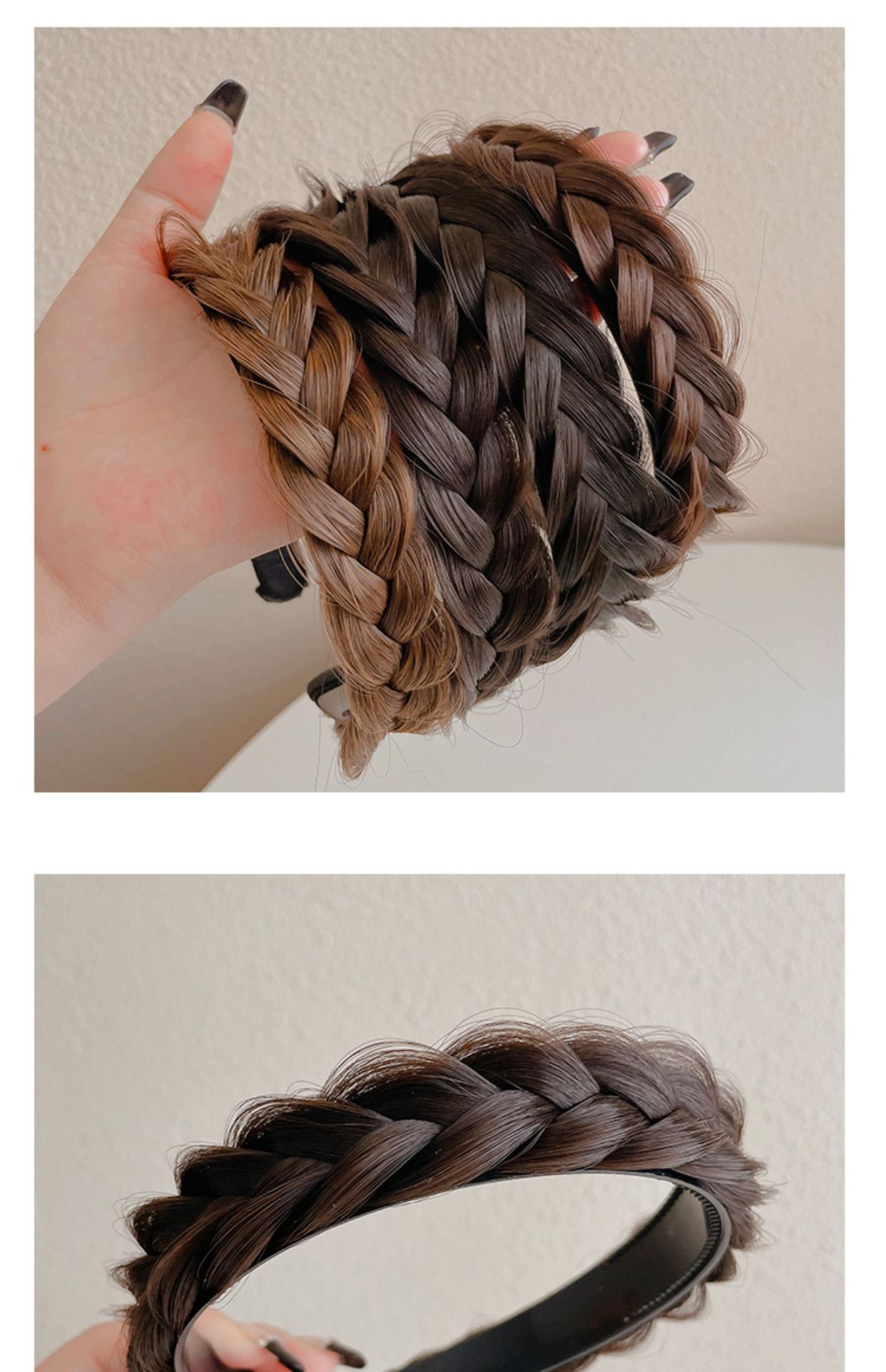 168g Weight Hair Band Hair Accessories Type 1 Piece Quantity Holiday Occasion Synthetics Material Solid Color Pattern Women'S Gender Fashion Style Fashion Solid Color Synthetics Hair Band 1 Piece 3