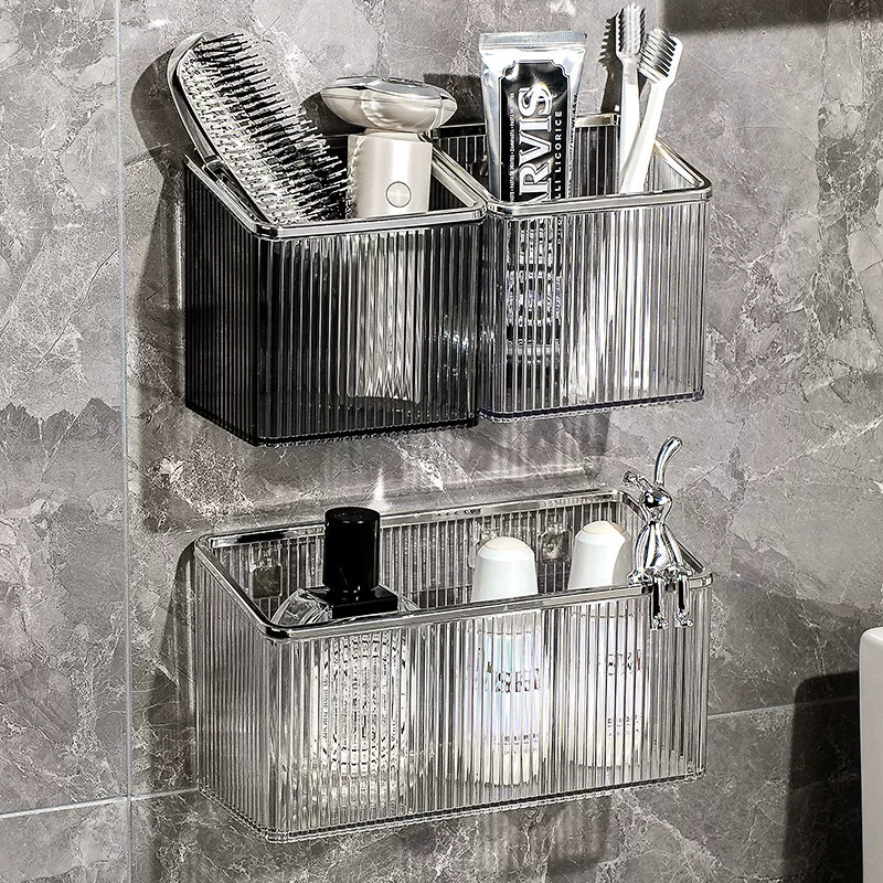 Toothbrush, toothpaste, brush, razor, storage system, light luxury style