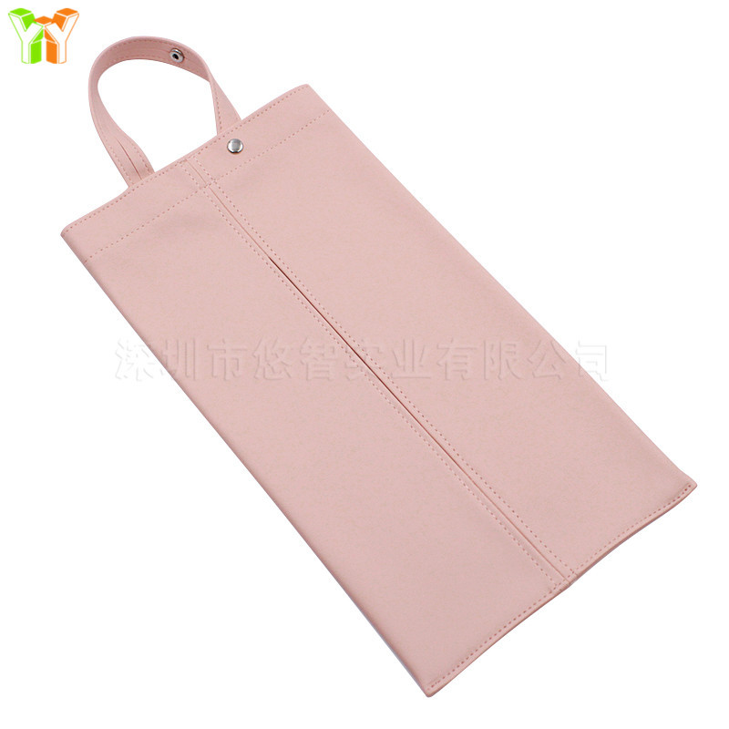 Caja de pañuelos de cuero de estilo japonés montada en la pared coche colgando bolsa de pañuelos cubierta de pañuelos caja de pañuelos blandos Silla de nuevo en stock