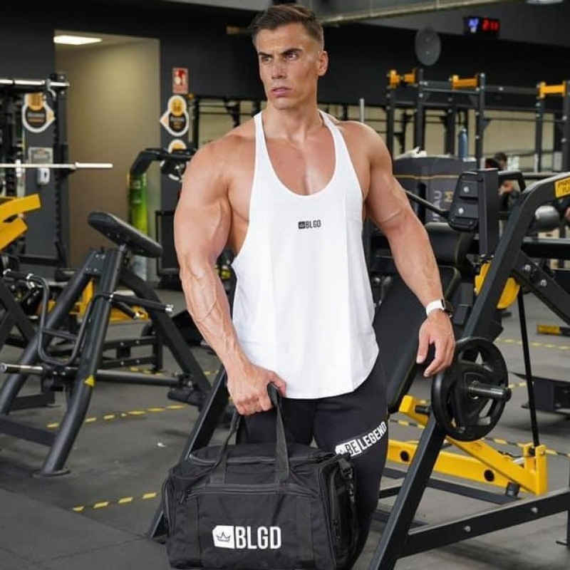 Muscle Fitness Brothers New Casual Training Breathable Elastic Casual Sleeveless Racerback Sports Solid Color Tank Top for Men Muscle Fitness Brothers New Casual Training Breathable Elastic Casual Sleeveless Racerback Sports Solid Color Tank Top for Men