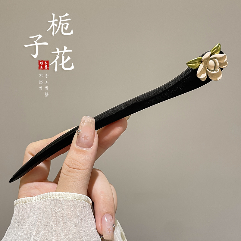 Nuevo estilo chino bordilla pinzas de cabello para mujeres estilo antiguo de alto nivel de movimiento de la ropa de cabello de la cabeza detrás de pinzas de cabello estilo nacional pinzas de cabello