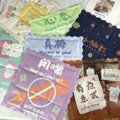 Summer Student Cartoon Cooling Ice Pad Free of Water Injection Cooling Gel Cooling Cushion Car Pet Cooling Pad Wholesale