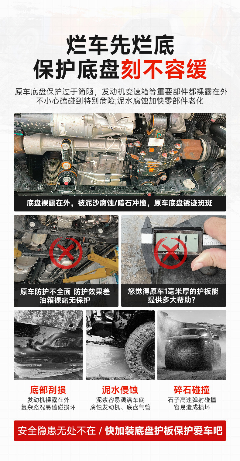 Suitable for 24-25 Models of Prado Chassis Protection Plates, New Prado Lc250 Engine Water Tank and Oil Tank Modification Parts