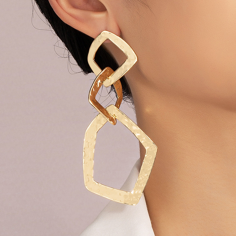 Ins Style Luxurious Lady Geometric Alloy Women's Earrings display picture 1