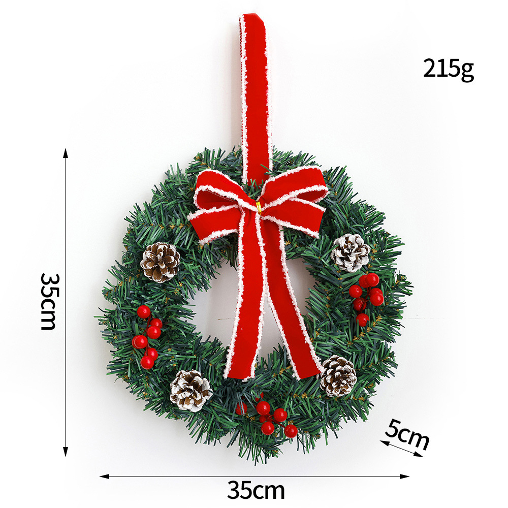 Navidad guirnaldas decoración de frutas rojas 30 / 40 / 50 / 60 arco de pino decoración de Navidad decoración de fiestas