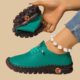 Foreign Trade Large Size Hand-Sewn Bags Fashionable Shoes 2025 New Soft-Soled Casual Women's Slip-On Slip-Ons in Stock