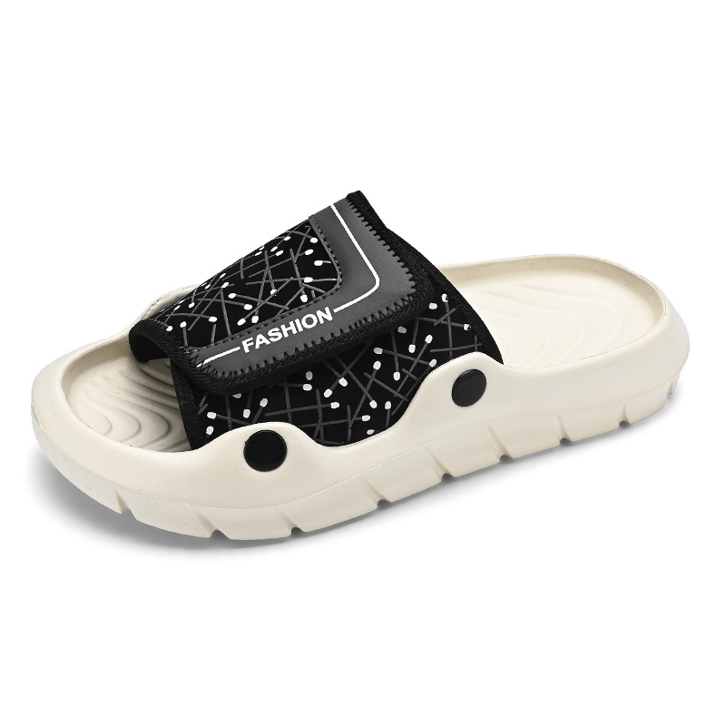 Zapatillas de moda de verano para parejas de comercio exterior, zapatillas casuales de cuero, zapatillas frías