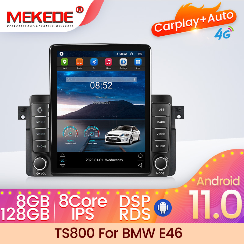 适用于BMW E46 99-05 M3 320I 石碑机竖屏车载安卓导航仪跨境专供