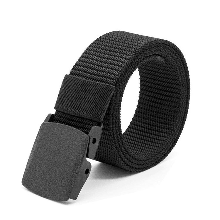 Cinturón de lona Cinturón de hombre Comprobación de seguridad sin metal para mujeres Entrenamiento militar coreano Hebilla automática Jeans casuales Al aire libre