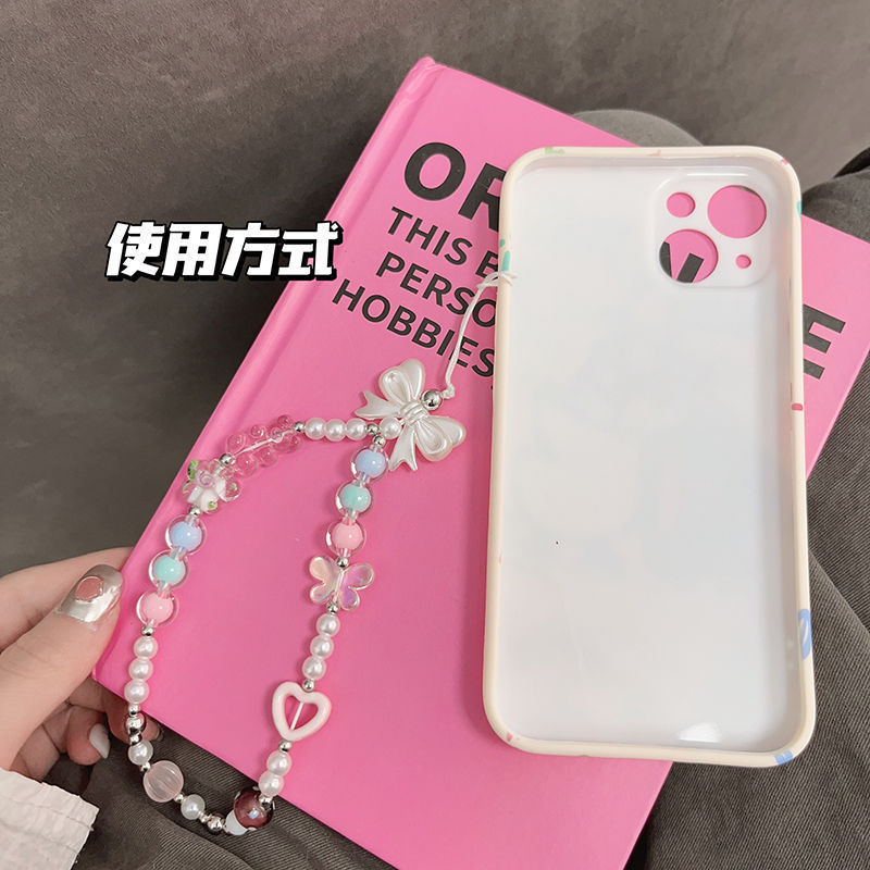 自家製韓国インかわいいクマ diy ビーズ携帯電話チェーン携帯電話ケース紛失防止携帯電話ストラップ百塔リストバンド|undefined
