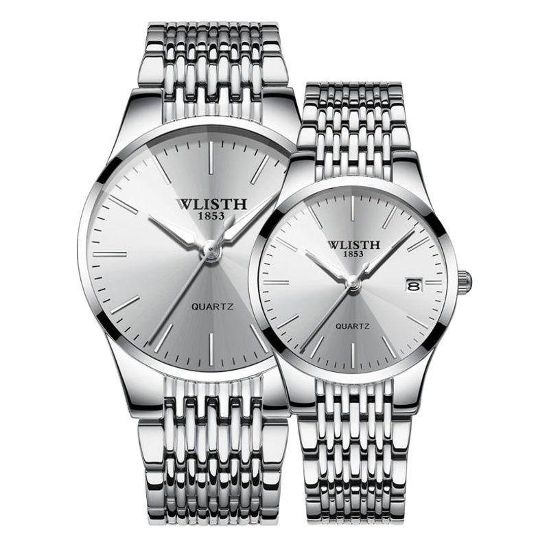 WLISTH marca reloj de cuarzo reloj de los hombres a prueba de agua reloj de pareja de moda de los hombres y las mujeres entrega al por mayor