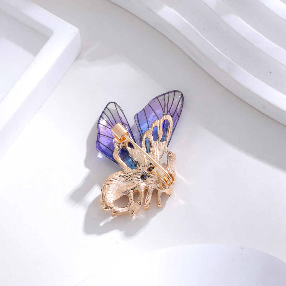 IG Style Bee Alloy Enamel Plating Inlay Rhinestones Unisex Brooches display picture 2