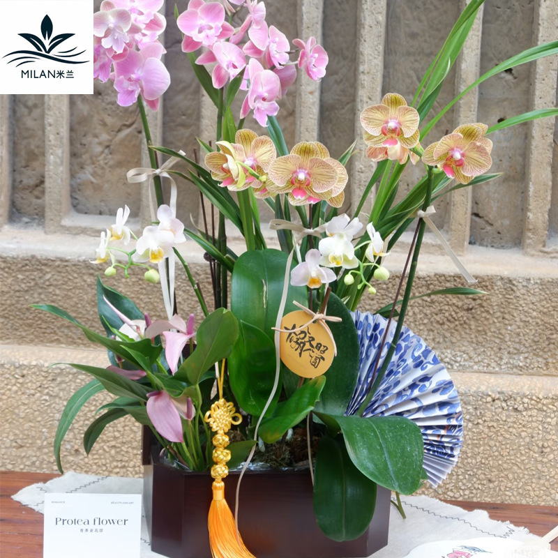 Festival del Medio Otoño, canasta de flores portátil, nueva caja de madera de octogono retro china, flor fresca, pastel de luna, caja de flores de frutas, caja de regalo de flores