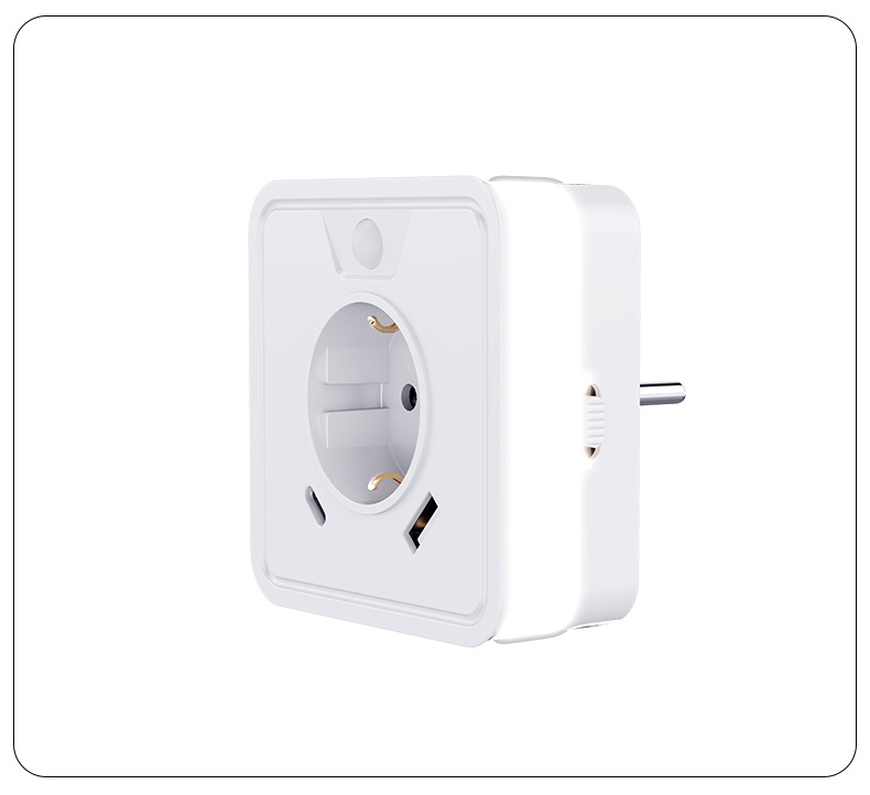 Ningbo Soma Elektrik Avrupa standart priz LED sensörlü ışık, yüksek estetik yatak odası atmosferi, USB kompakt çok fonksiyonlu kablosuz