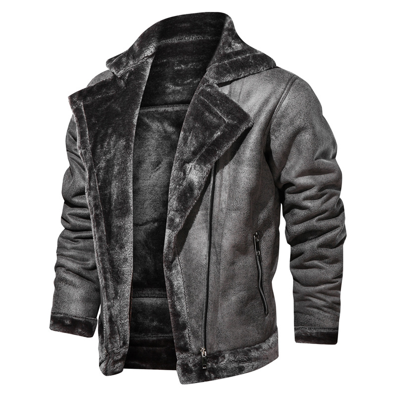 Men's Cotton Jacket Regular Fit With Pockets In Brown_voghion.com