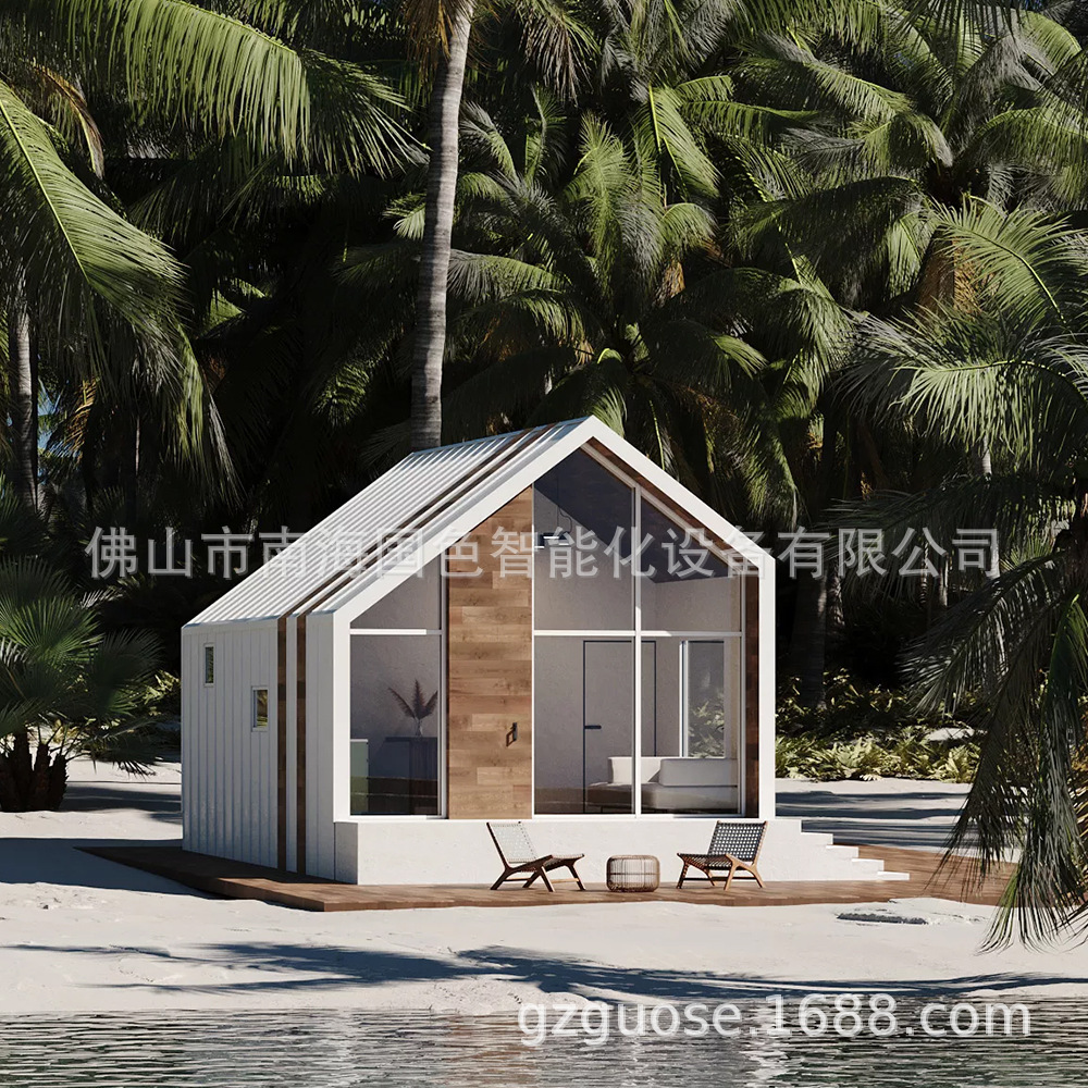 Casa prefabricada Casa modular de acero ligero Casa de estructura de acero Casa integrada Casa de familia cápsula espacial Casa de familia Sala de exposiciones