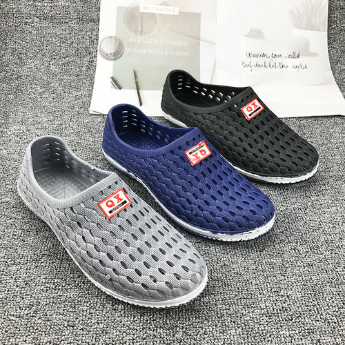 2019 Summer New PVC Unisex Bird's Nest Cap Toe Hole Breathable Home Leisure Beach Shoes Slippers
