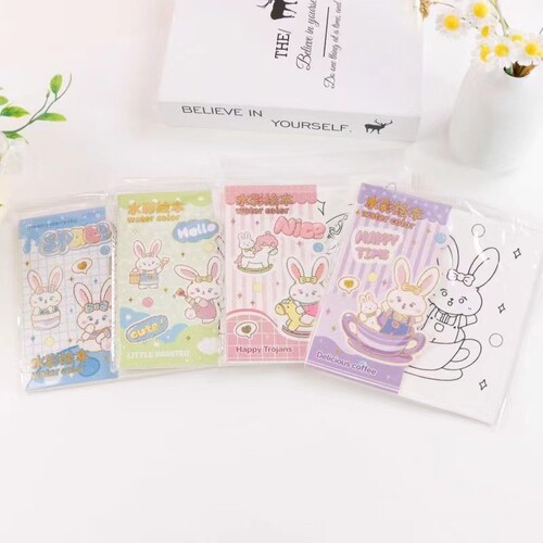 Cartoon children's watercolor picture book kindergarten baby coloring book water coloring book watercolor coloring polyester book wholesale