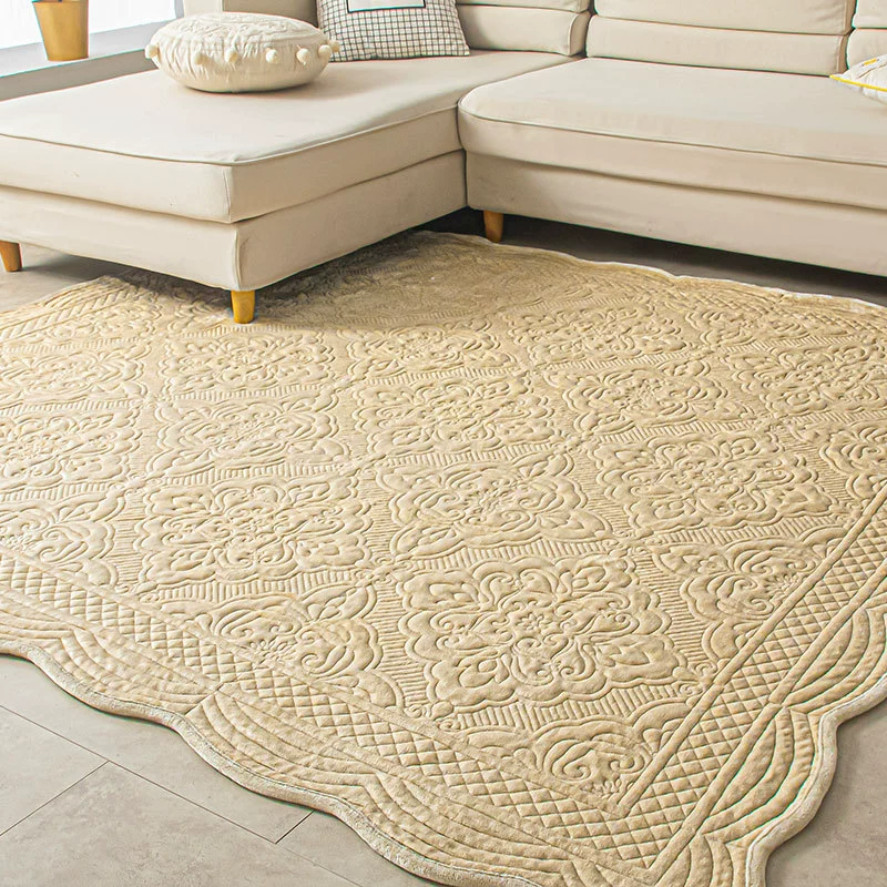 Внешняя торговля сплошной стеганый коврик для спальни плюшевый коврик для кровати одеяло домашнее противоскользящий пол одеяло ковер