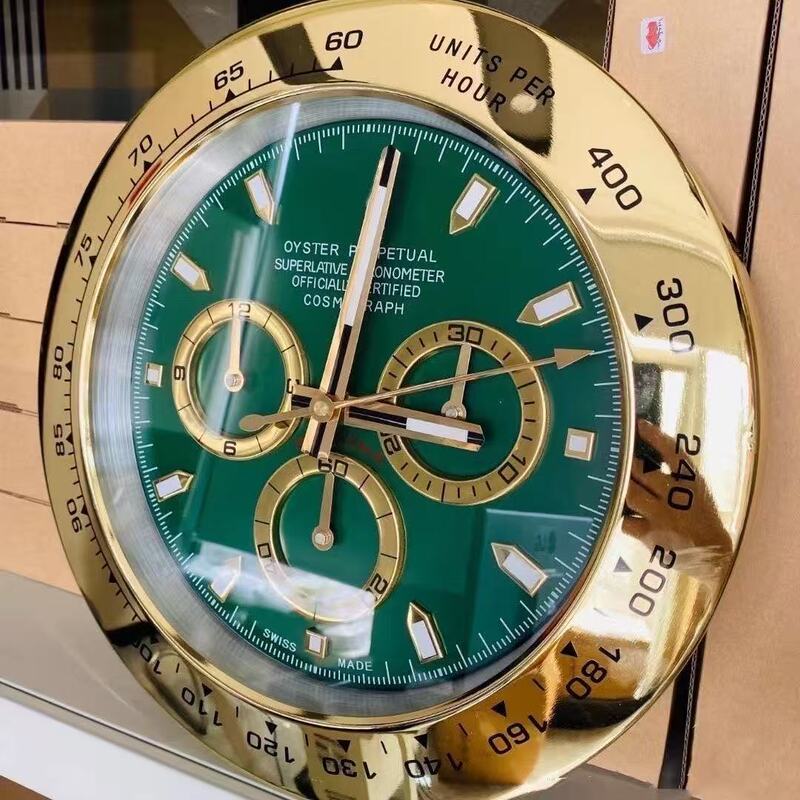 Fashionwallclock劳力水鬼迪通拿格林尼治系列金属14寸挂钟北欧|undefined
