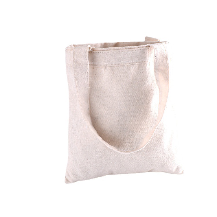 现货学生手提帆布袋 购物单肩棉布袋 手提背包棉布包支持印制LOGO