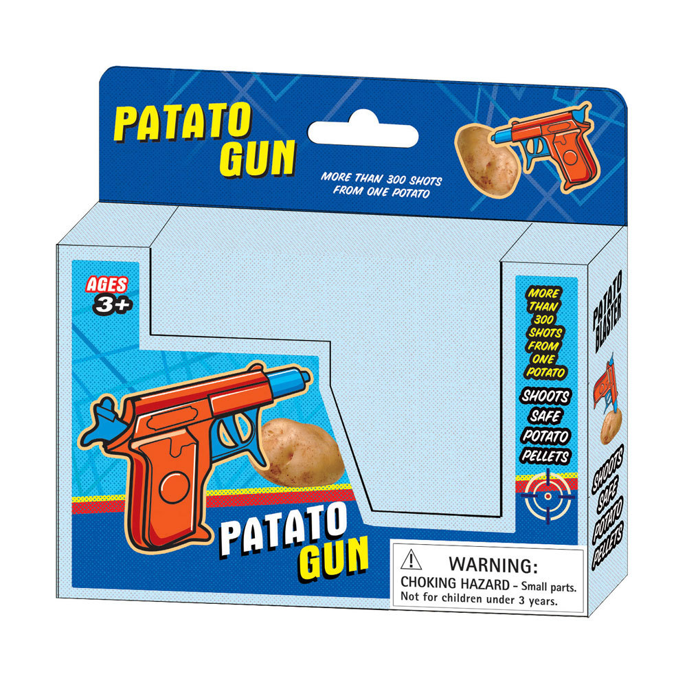 Nueva pistola de patata nueva pistola de patata exótica creativa descompresión pistola entera al aire libre tiro Juguetes