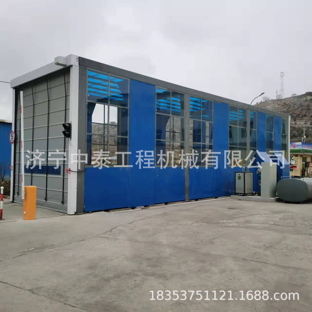 龙门洗车机 煤场龙门式摇摆风干洗车机全自动感应式封闭洗车房