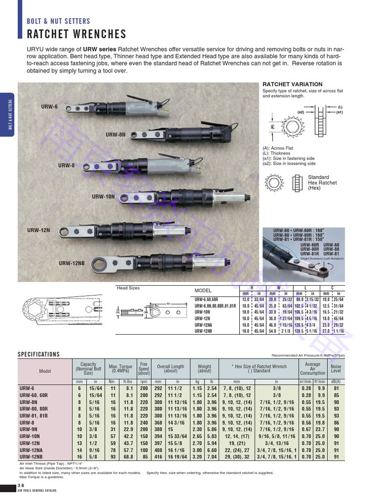 日本瓜生UBX-AF700Z冲击扳手AA-20(H)