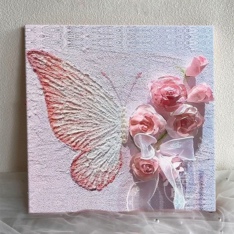 Children's Creative Texture Painting DIY Handmade Art Material Package Full Set of Quartz Sand Stereo Oil Painting Acrylic Painting Decoration