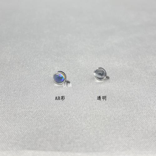 Titanium brocade puncture F136 titanium alloy drop-shaped high-transparency zircon 4mm ear studs candy color lip studs 16G ear bone studs