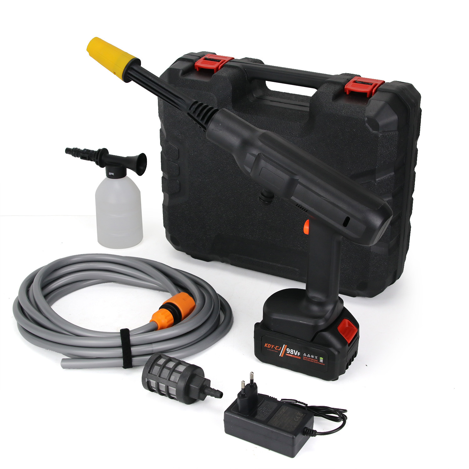 Cross-Border Hot Wireless High-Voltage Lithium Battery Car Washing Machine Brushless High-Power Motor Car Washing Water Gun Vegetable Watering Cleaning Machine