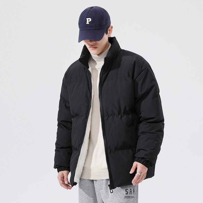 Abrigo acolchado de algodón abrigo de lana de cordero de invierno para hombres ropa de invierno abrigo de algodón acolchado con forro polar abrigo de pan abrigo de algodón acolchado engrosado