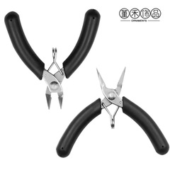 Mini pliers jewelry tool pliers stainless steel non-slip toothless needle nose pliers diagonal pliers jewelry tools wholesale
